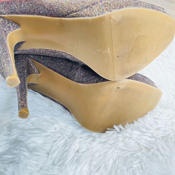 Steve Madden Kelle Rainbow Glitter Platform Heels Size 9 - Picture 9 of 9